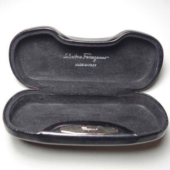 Vintage Salvatore Ferragamo Rimless Metal Frame Sunglasses Made In Italy w/ Case - Picture 16 of 16